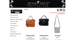 Desktop Screenshot of jennakatorhandbags.com